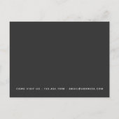 We買 A House シンプル Announcementはがき 案内ポストカード (裏面)