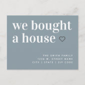 We買 A House シンプル Announcementはがき 案内ポストカード (正面)