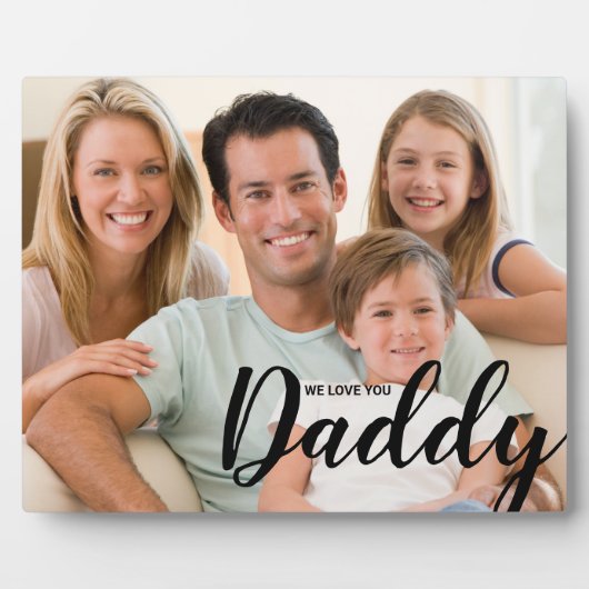 WE モダン Love You Daddyのカスタム写真 フォトプラーク (正面)