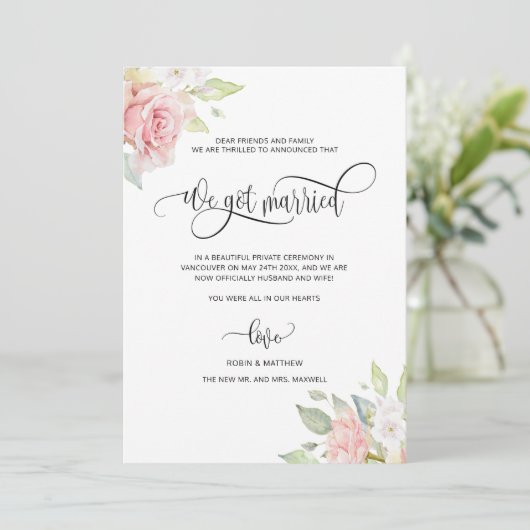 We, 得バラ結婚した金ゴールド結婚したフローラ結婚's 案内状 (スタンド正面)