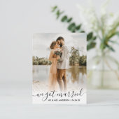 We 得 結婚したトレンディースクリプトオーバーレイ ポストカード (スタンド正面)