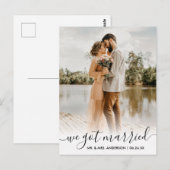 We 得 結婚したトレンディースクリプトオーバーレイ ポストカード (正面/裏面)