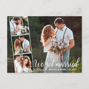 We 得 結婚した 4枚の写真 ポストカード
