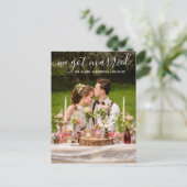 We 得 結婚した We モダン トレンディー ポストカード (スタンド正面)