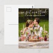 We 得 結婚した We モダン トレンディー ポストカード (正面/裏面)