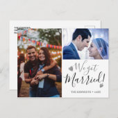 We 得 2結婚した写真結婚発表 案内ポストカード (正面/裏面)