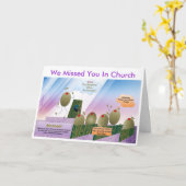 We 恋しく思 You In Church Card カード (黄色い花)