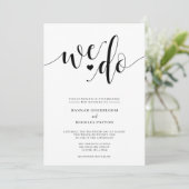 We 素朴 Do結婚式招待状 招待状 (スタンド正面)