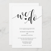 We 素朴 Do結婚式招待状 招待状 (正面/裏面)