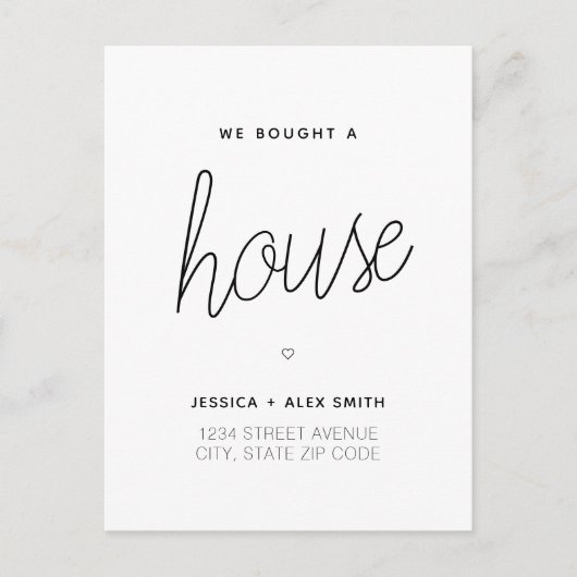 We 買 A House  Moving ポストカード (正面)