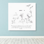 We 食べ Him canvas print キャンバスプリント (インサイチュ (ウッドフロア))