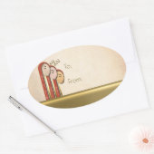 We 3 Kings -アールデコクリスマスから 楕円形シール (封筒)