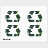 We AdoreリサイクルチャンピオンズNVN253環境おもしろい 長方形シール (シート)