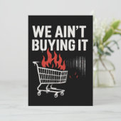 We Ain’t Buying It Protest Design シーズンカード (スタンド正面)