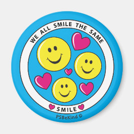 We allスマイルThe Same_Round Magnet 2.25インチ マグネット