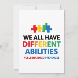 We All Have Different Abilities Awareness Art シーズンカード