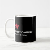 We All Need Help Sometimes コーヒーマグカップ (左)
