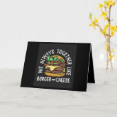 we always together like burger and cheese カード (黄色い花)