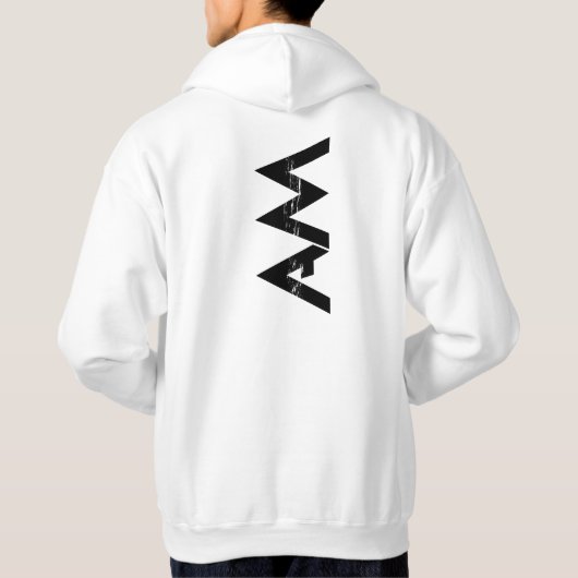 We AM Hoodie White パーカ (裏面)