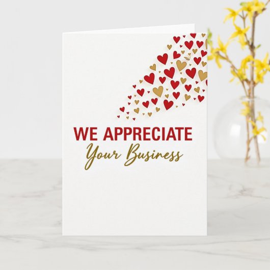 We Appreciate Your Business Card カード (黄色い花)