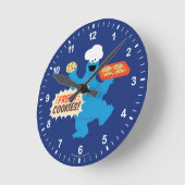 We Areグルメ |新しいCookie! ラウンド壁時計 (傾斜)