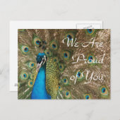 「We Are 誇りを持った Of You」ピーコック写真 ポストカード (正面/裏面)