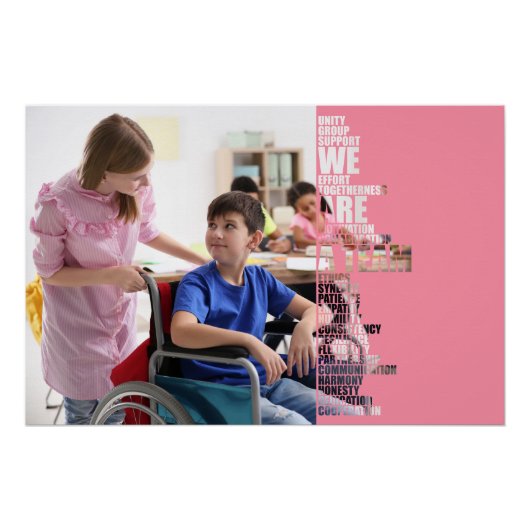 We Are A Team motivational poster ポスター (正面)