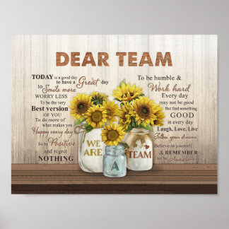 We Are A Team Poster Wall Art Prints ポスター