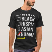 We Are All HUMAN Black History Month Black Pride D Tシャツ (正面)