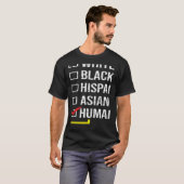 We Are All HUMAN Black History Month Black Pride D Tシャツ (正面フル)
