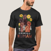 We Are All Human Pride Sunflower Peace African Rai Tシャツ (正面)