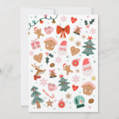 We Are Back Elf Arrival Return Christmas Letter 招待状 (裏面)