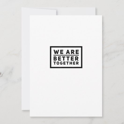 We Are Better Together Teamwork Motivational Graph シーズンカード (正面)
