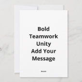 We Are Better Together Teamwork Motivational Graph シーズンカード (裏面)