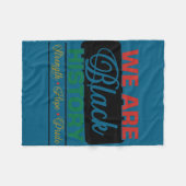 We are black history proud juneteenth  フリースブランケット (正面(横))