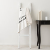 We are Engaged couple name date calligraphystylish シェルパブランケット (インサイチュ)