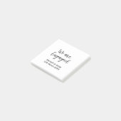 We are Engaged couple name date calligraphystylish ポストイット (アングル)