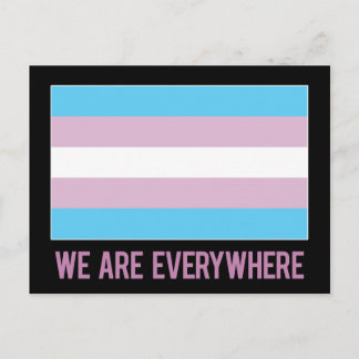 We Are Everywhereはがき（トランスジェンダー） ポストカード