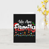 We Are Family 2025 Christmas Pajama Funny Matching カード (黄色い花)