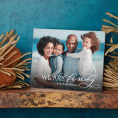 We Are Family Handwritten Script Family Name フォトプラーク (側面)