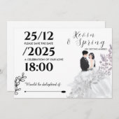 We are getting Married 招待状 (正面/裏面)