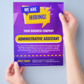 We Are Hiring Job Position Announcement Template チラシ (手)