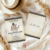 We are Just Dying to Party Family Halloween Dinner 招待状