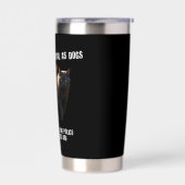 We Are Not as Loyal as Dogs Funny Cat Police Quote 保温保冷タンブラー (左面)