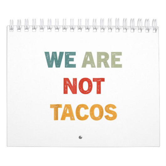 We Are Not Tacos Jill Biden Breakfast Tacos カレンダー (カバー)