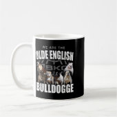 We Are Olde English Bulldogge Funny Dog Lover Sayi コーヒーマグカップ (左)