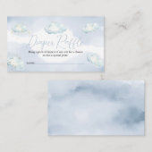 We Are On Cloud Nine Baby Shower Diaper Raffle エンクロージャーカード (正面/裏面)