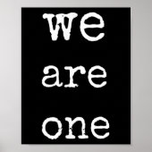 We Are One Men Graphic Insre Tee Sitive Message ポスター (正面)