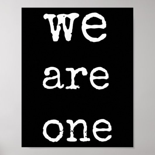 We Are One Men Graphic Insre Tee Sitive Message  ポスター (正面)
