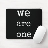 We Are One Men Graphic Insre Tee Sitive Message  マウスパッド (マウス)